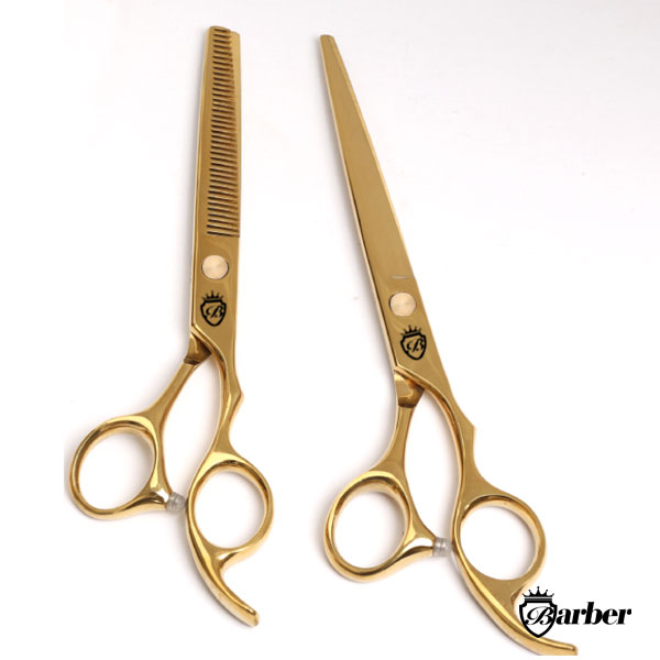 Bộ kéo cắt tóc Barber Vàng WM-8006
