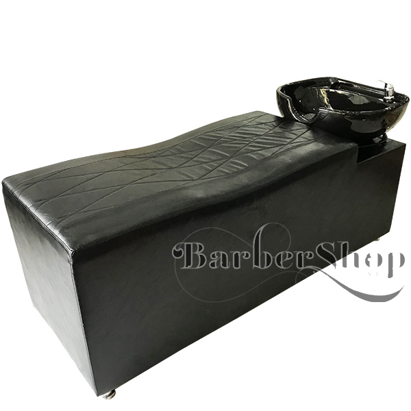 Giường gội gỗ bọc da Barber BG52V