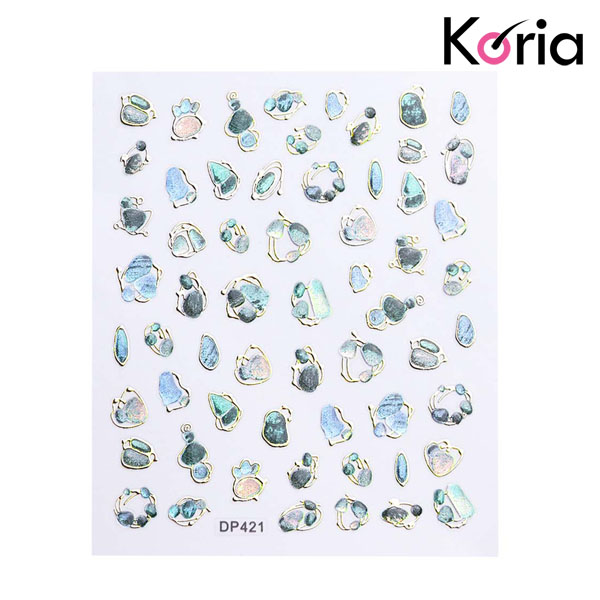 Decal 3D giả đá dán móng Koria ( DP421)